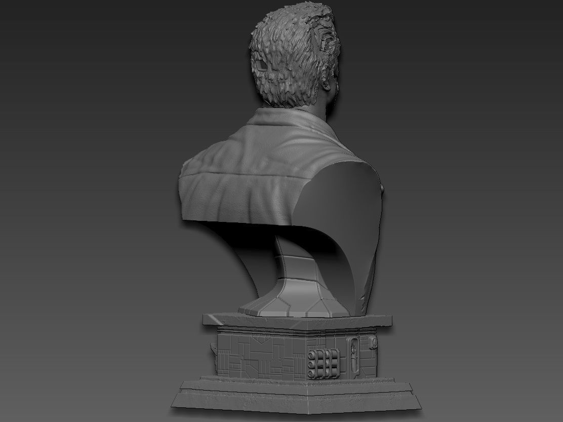Terminator 2 Bust 3D print model_10