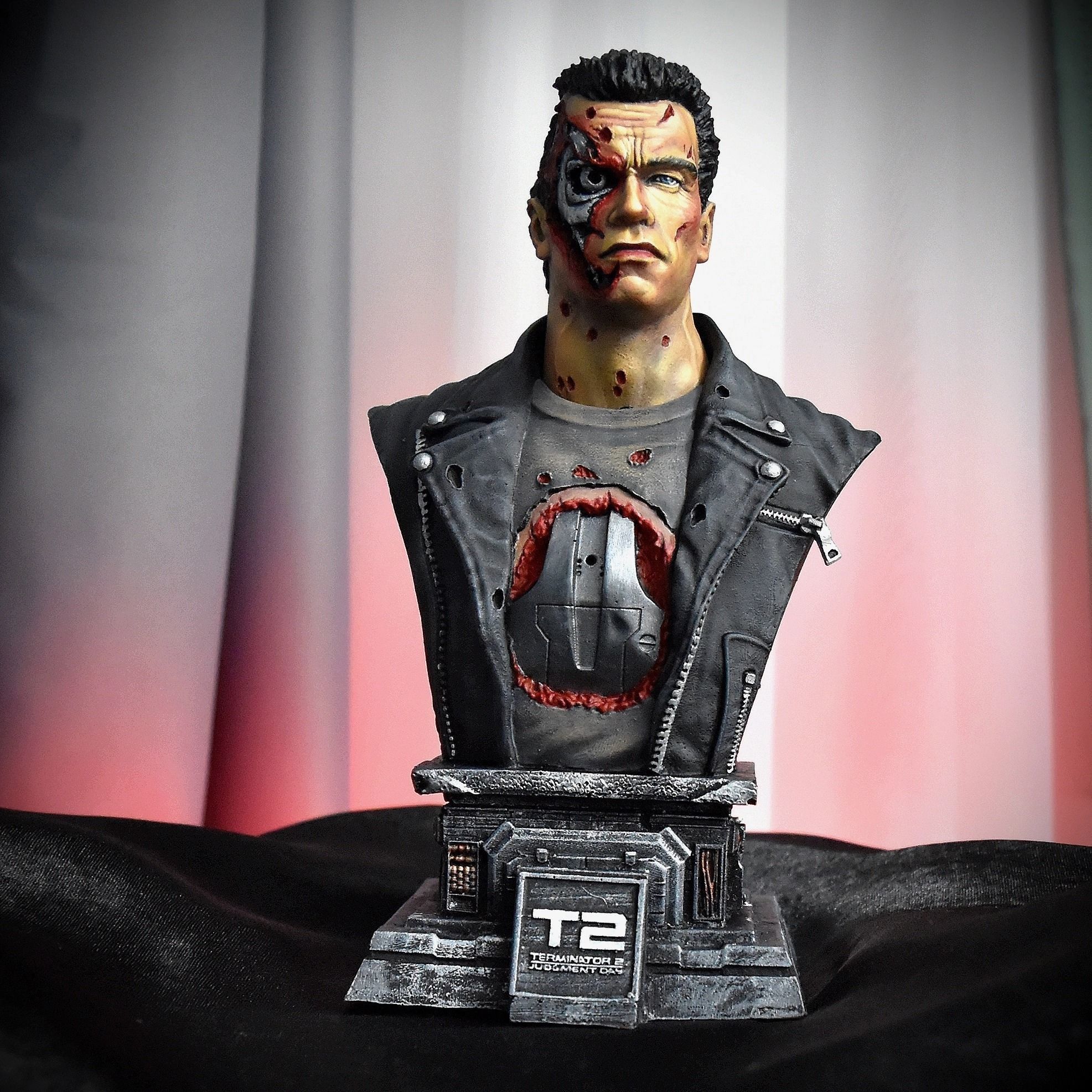 Terminator 2 Bust 3D print model_1