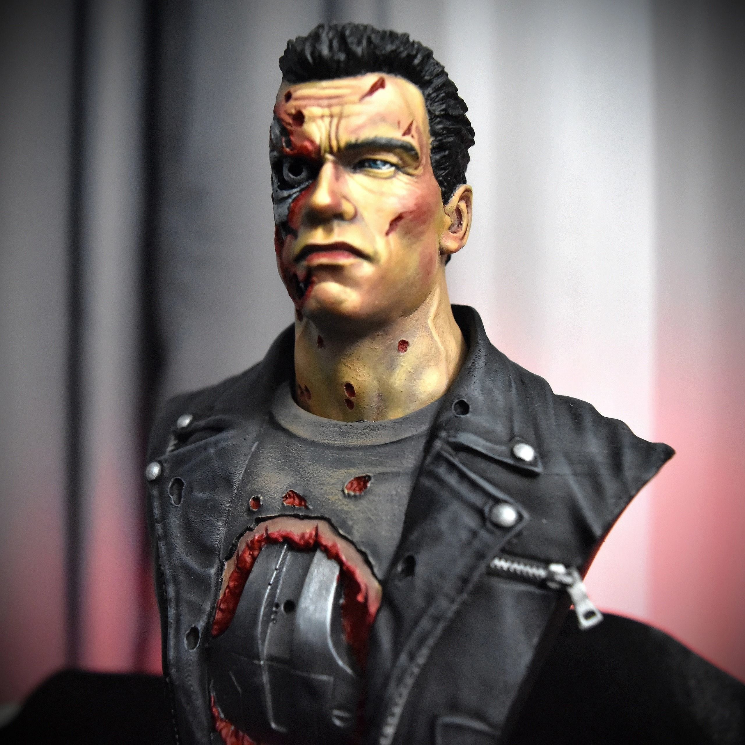 Terminator 2 Bust 3D print model_30