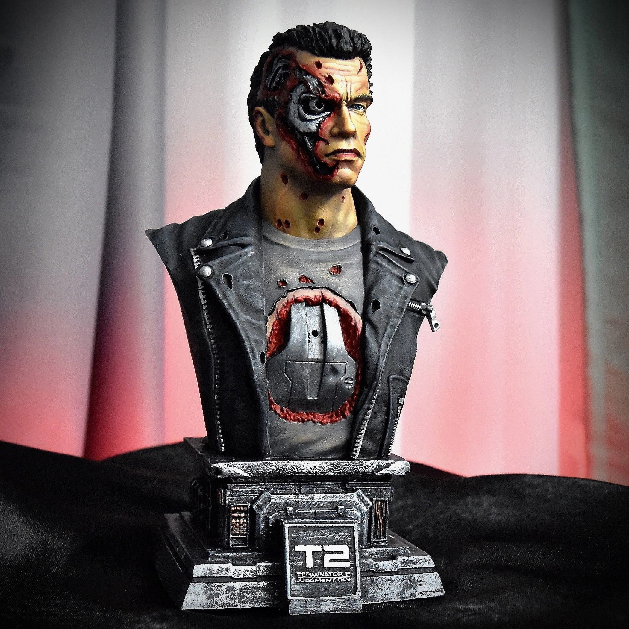 Terminator 2 Bust 3D print model_26