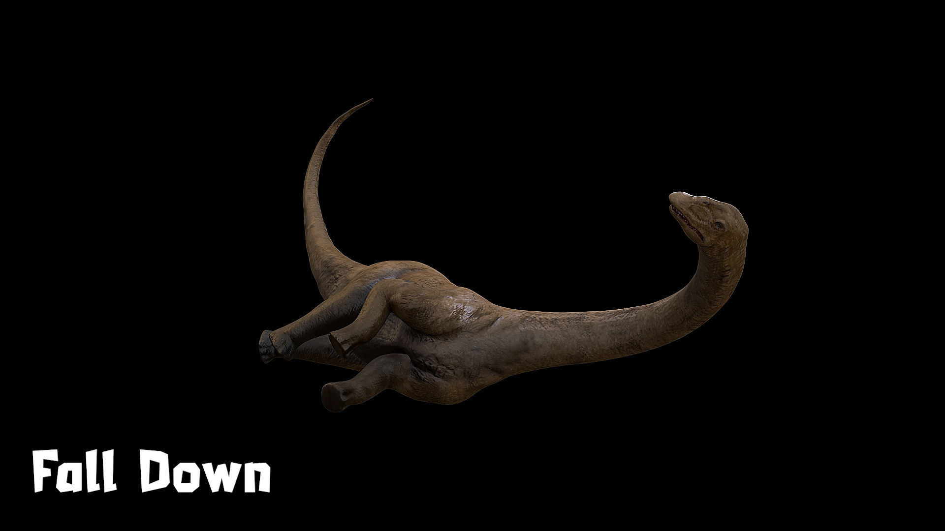 Sauropoda - Long Neck Dinosaur Low-poly 3D model_26