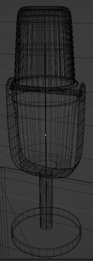 High-Quality Black Microphone 3D Model - Blender 3D model_5