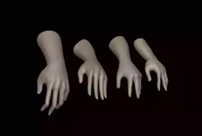 4 Epicene 3D Hands Model