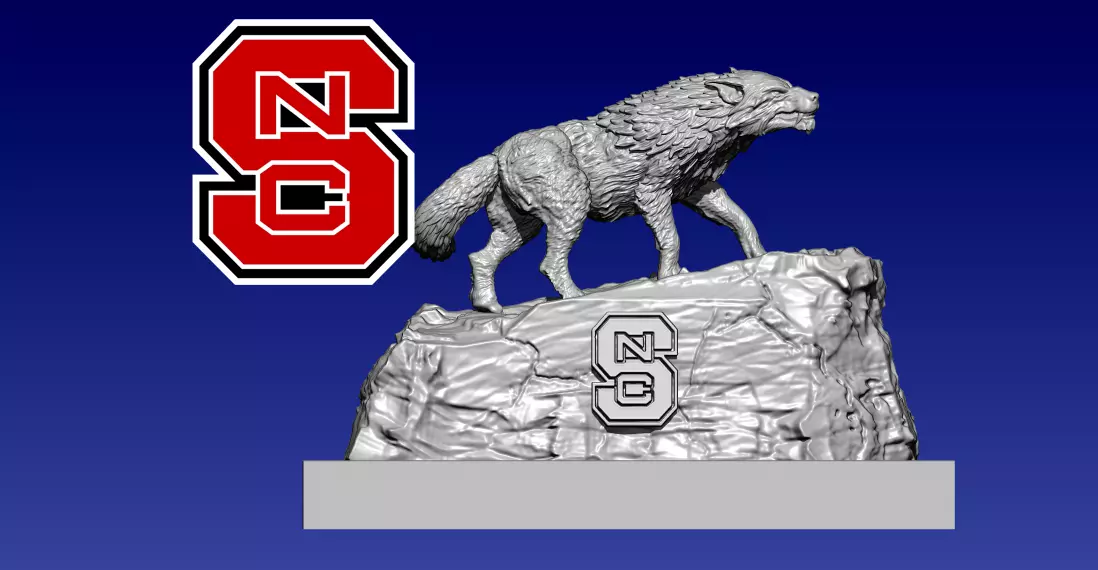 FBS - NC STATE WOLFPACK FOOTBALL - UNIVERSITY 3D print model_0