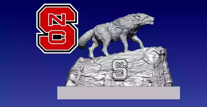 FBS - NC STATE WOLFPACK FOOTBALL - UNIVERSITY 3D print model