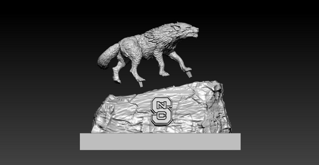 FBS - NC STATE WOLFPACK FOOTBALL - UNIVERSITY 3D print model_1