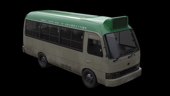 hong kong minibus 3D model