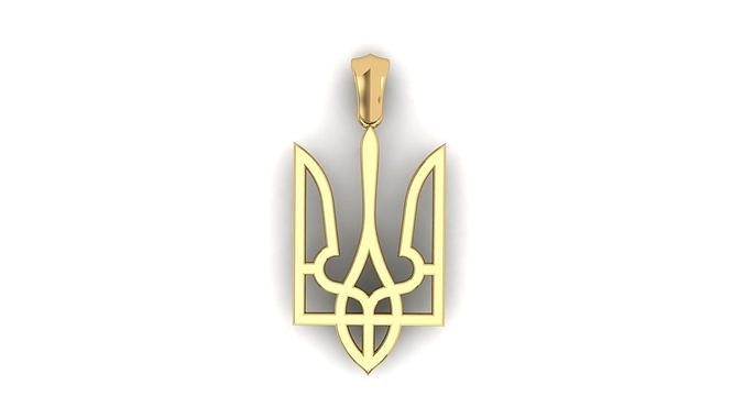 TRIDENT PENDANT 25X12 MM 3D print model