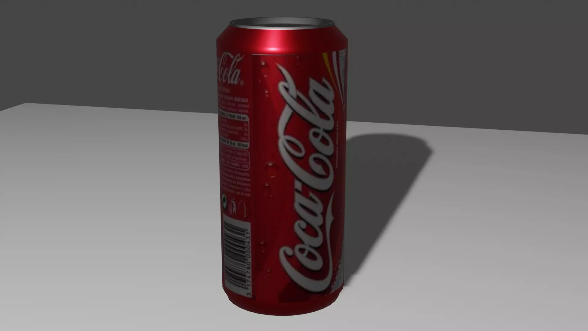 Cola Tin  Low-poly 3D model_0