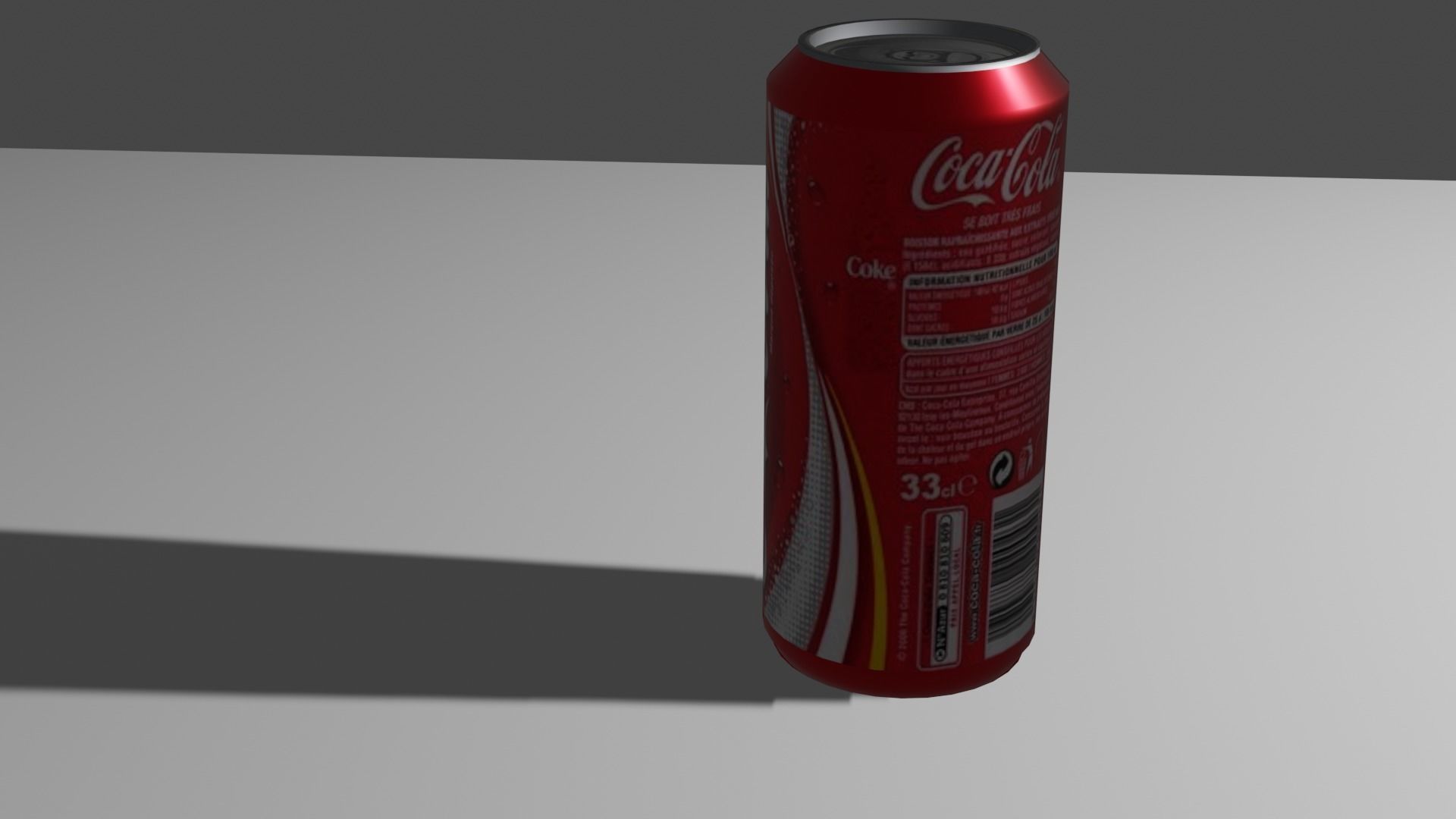 Cola Tin  Low-poly 3D model_1