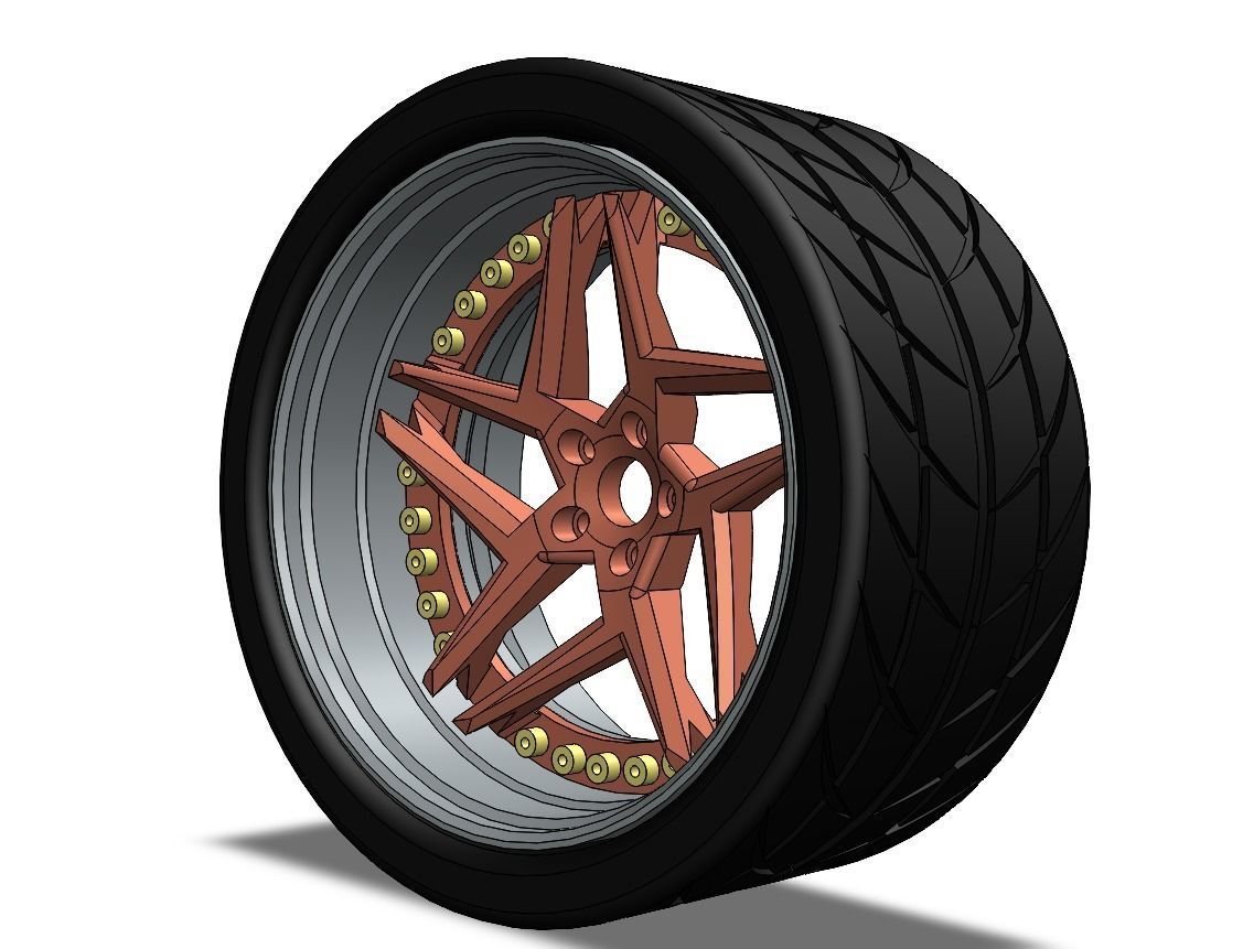 HX-01 Wheels  3D print model_4