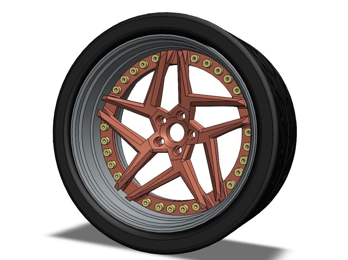 HX-01 Wheels  3D print model_1