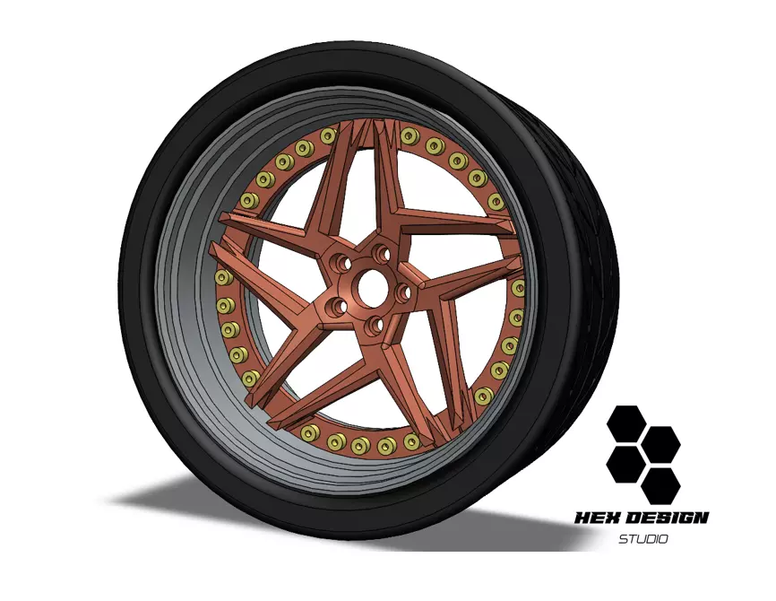 HX-01 Wheels  3D print model_0