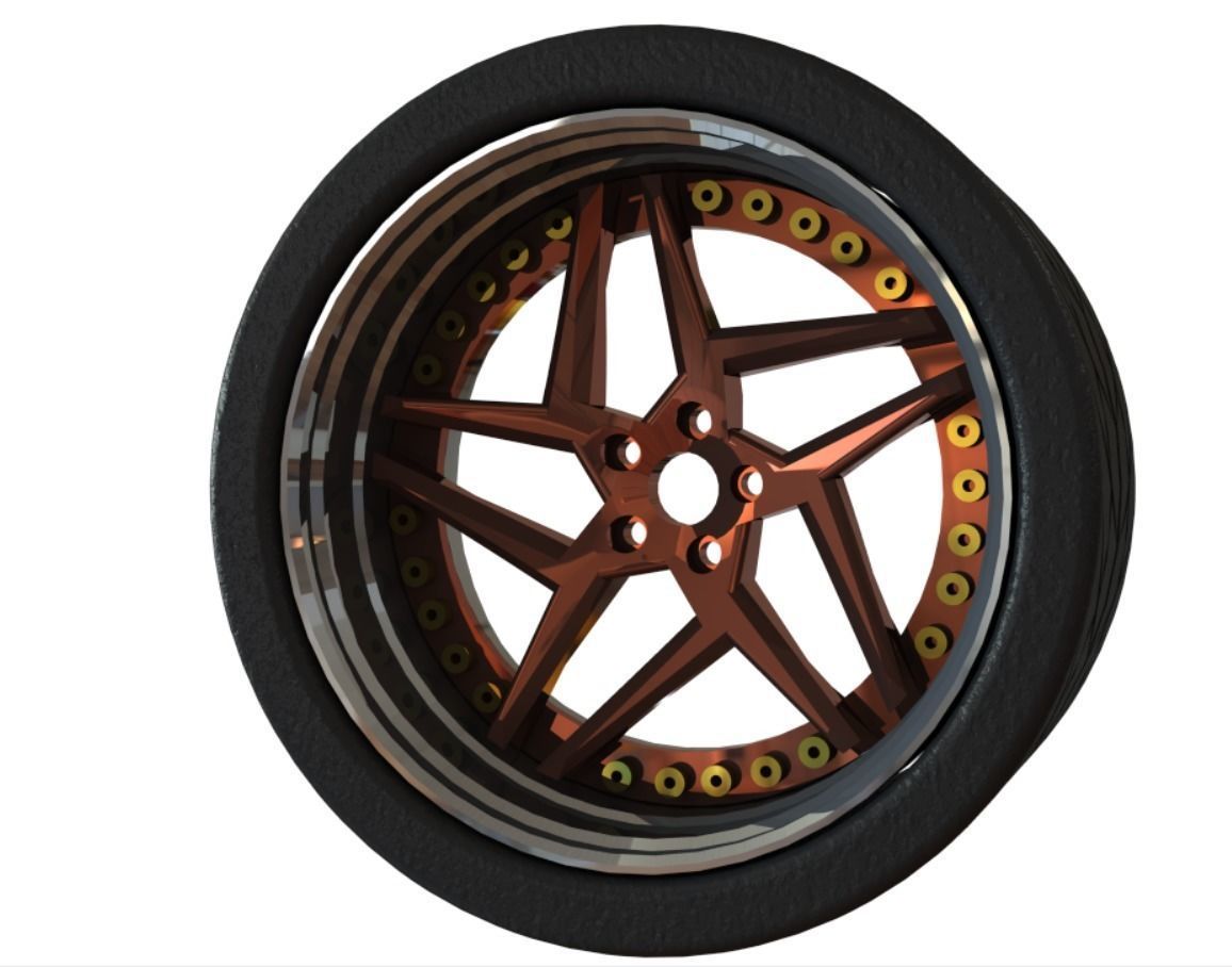 HX-01 Wheels  3D print model_2