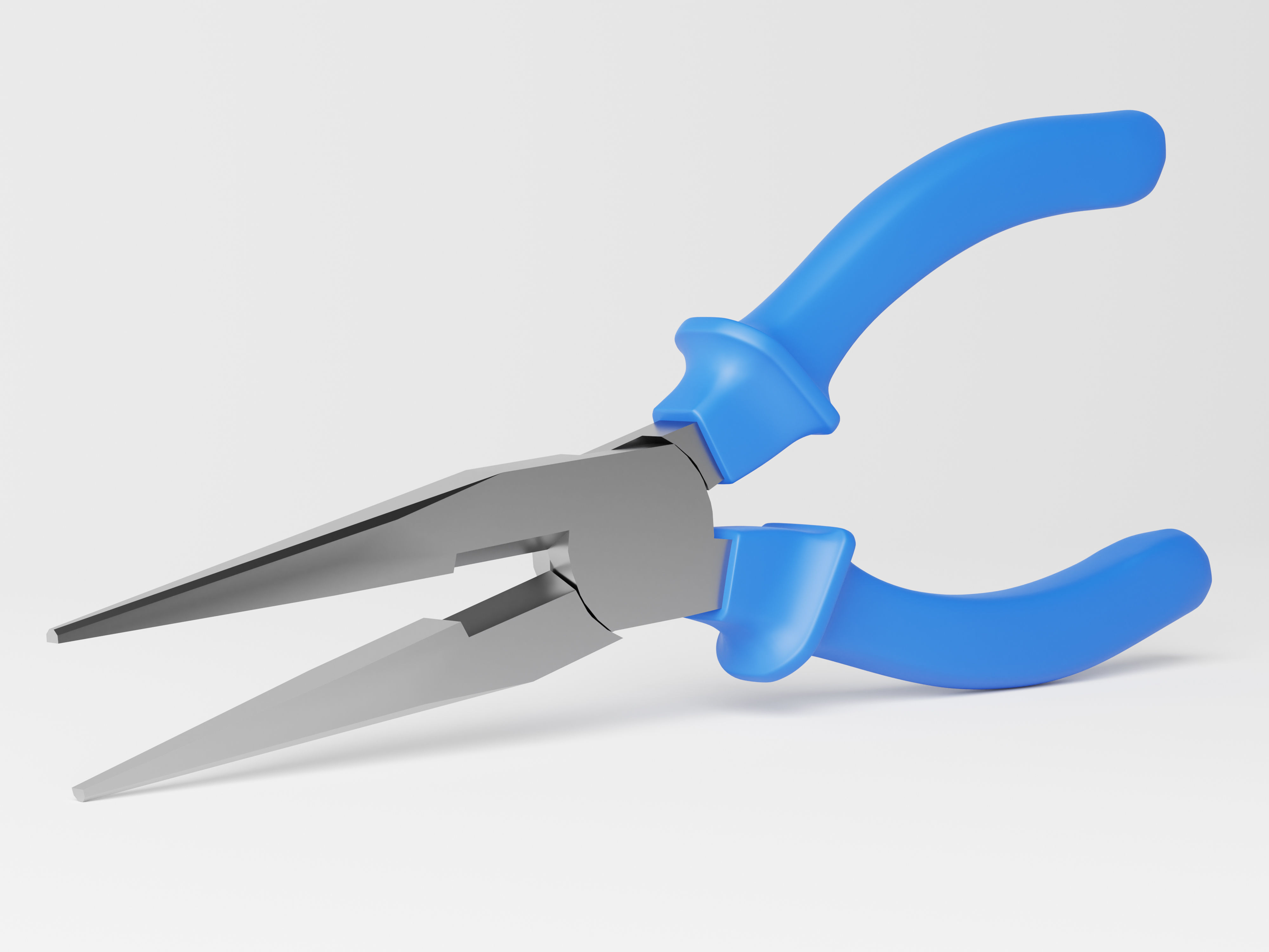 Pointed Nose Plier or Needle Nose Plier Low-poly 3D model_3