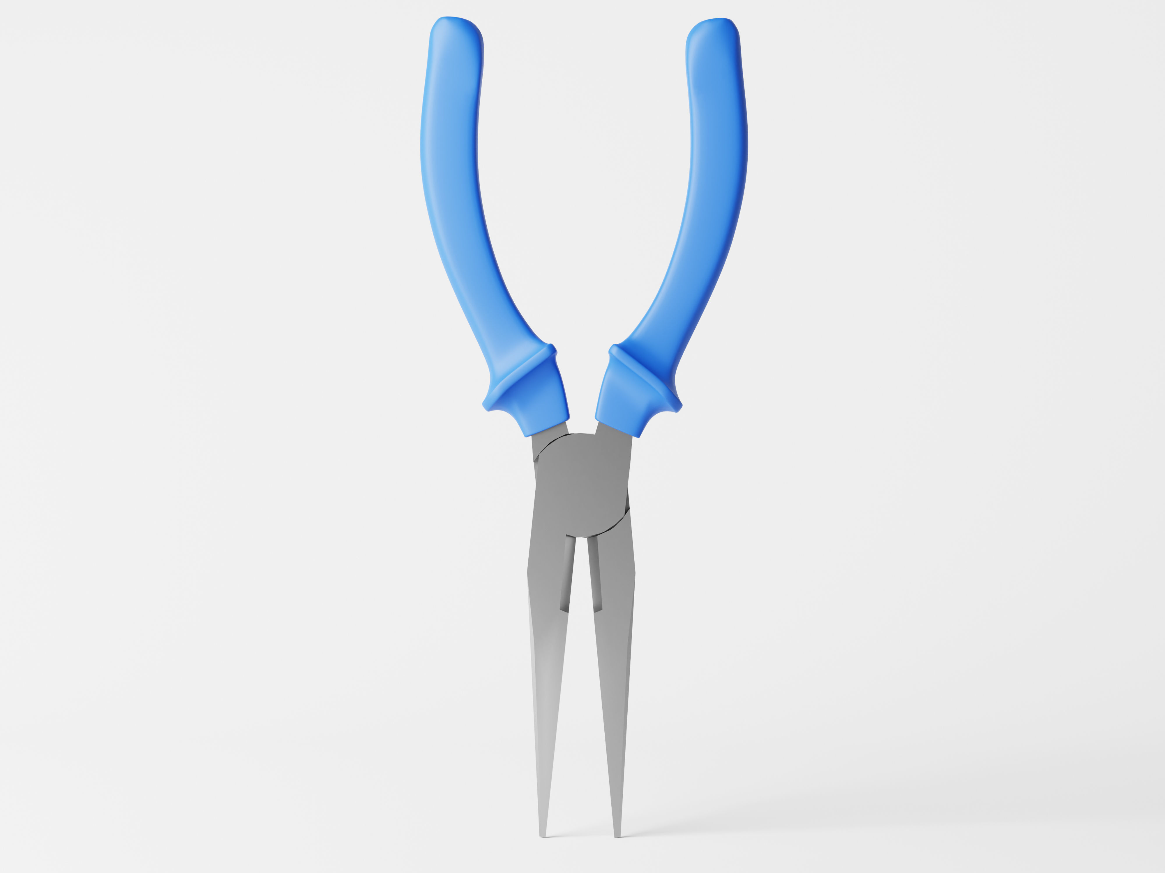 Pointed Nose Plier or Needle Nose Plier Low-poly 3D model_6