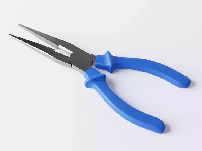 Pointed Nose Plier or Needle Nose Plier Low-poly 3D model