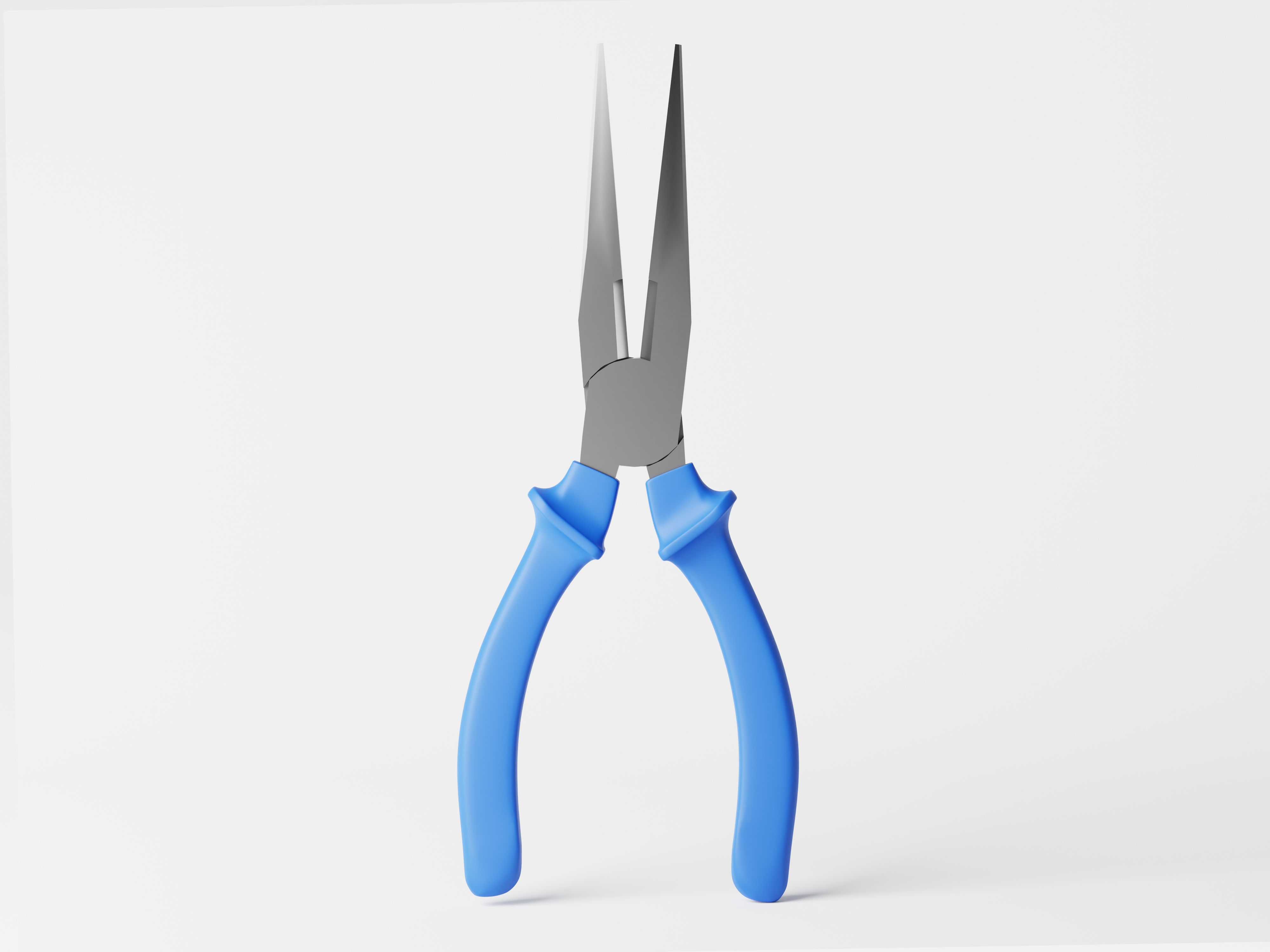 Pointed Nose Plier or Needle Nose Plier Low-poly 3D model_4