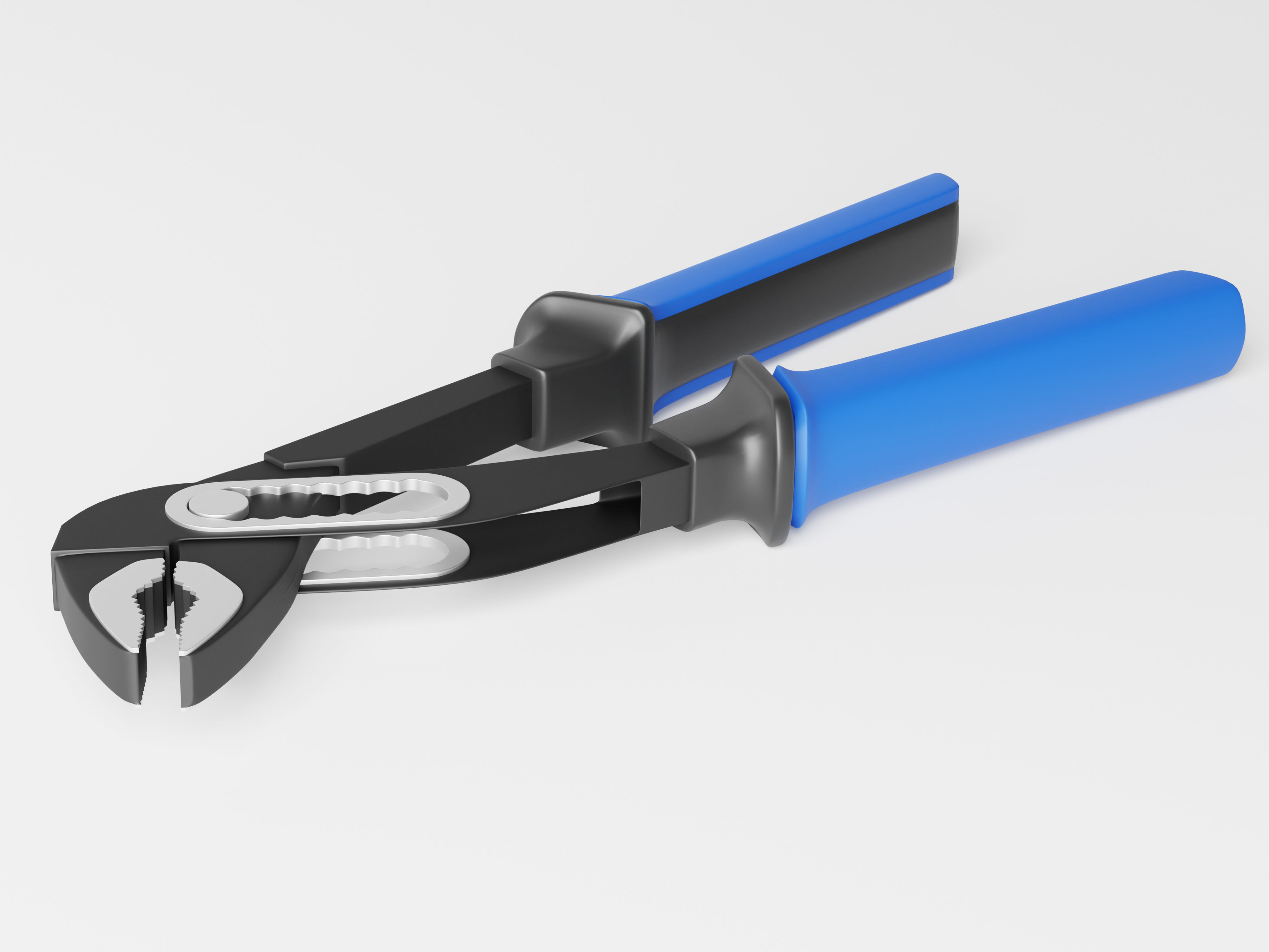Adjustable Water Pump Plier Low-poly 3D model_3