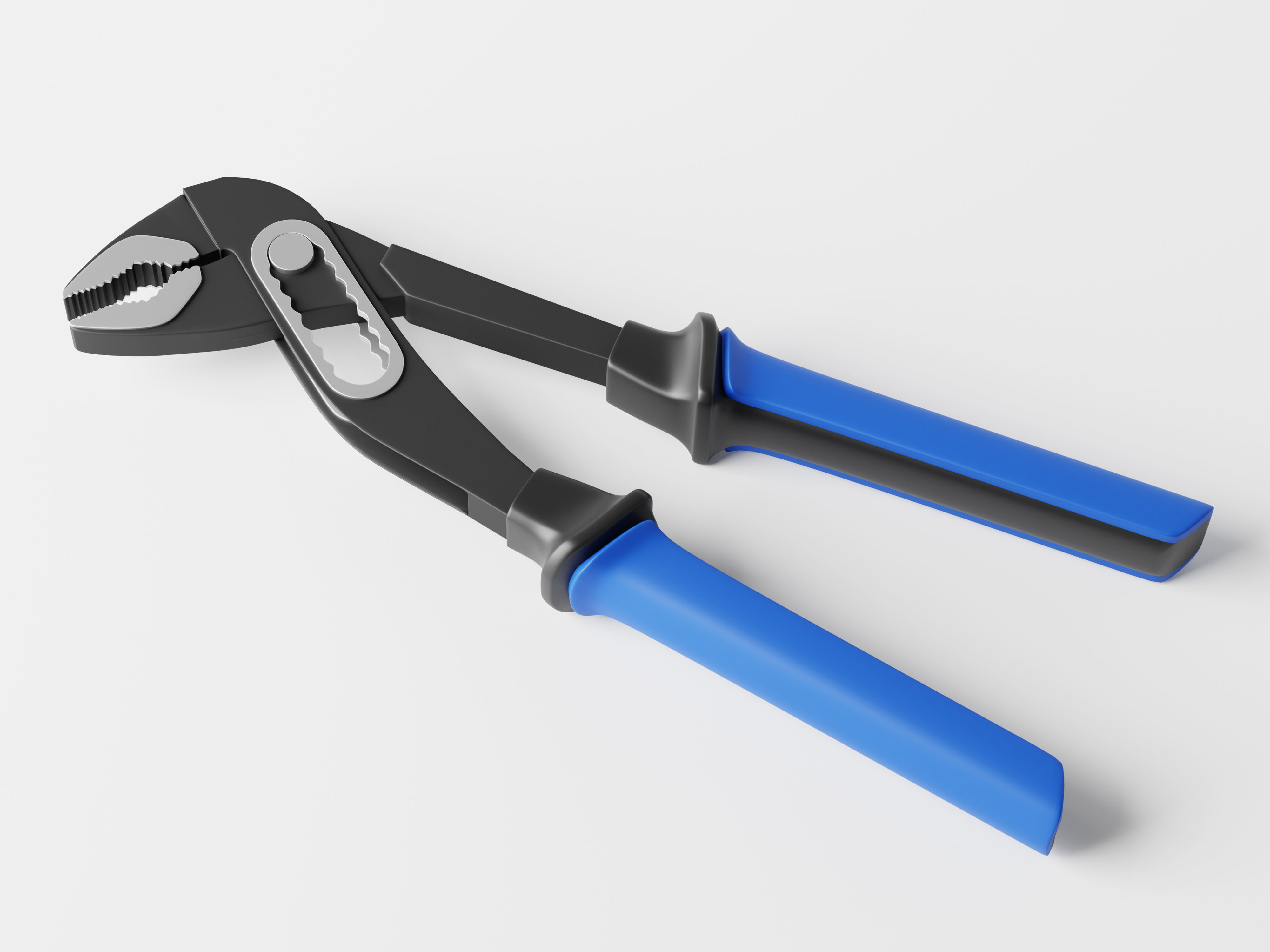 Adjustable Water Pump Plier Low-poly 3D model_2