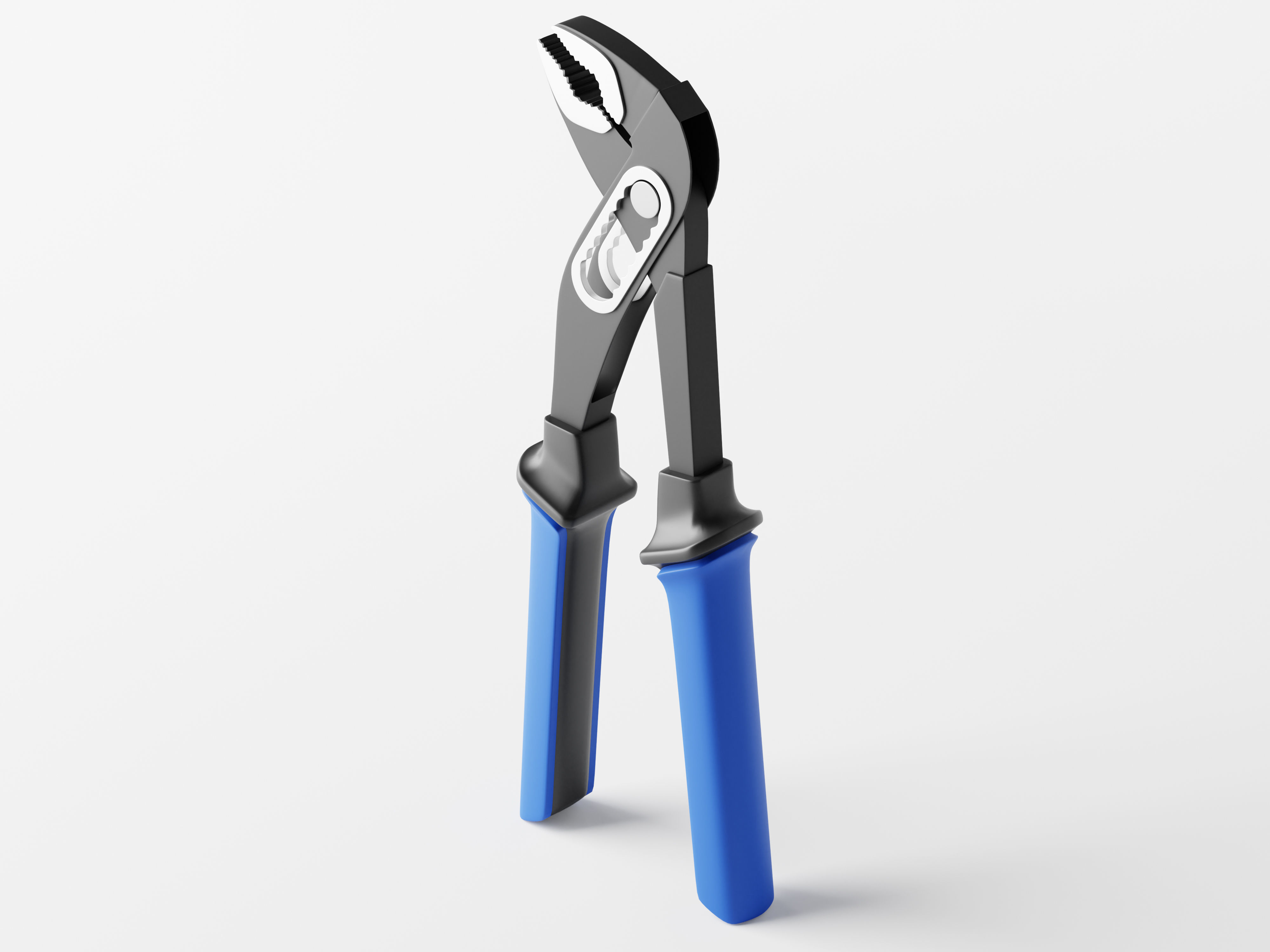 Adjustable Water Pump Plier Low-poly 3D model_4