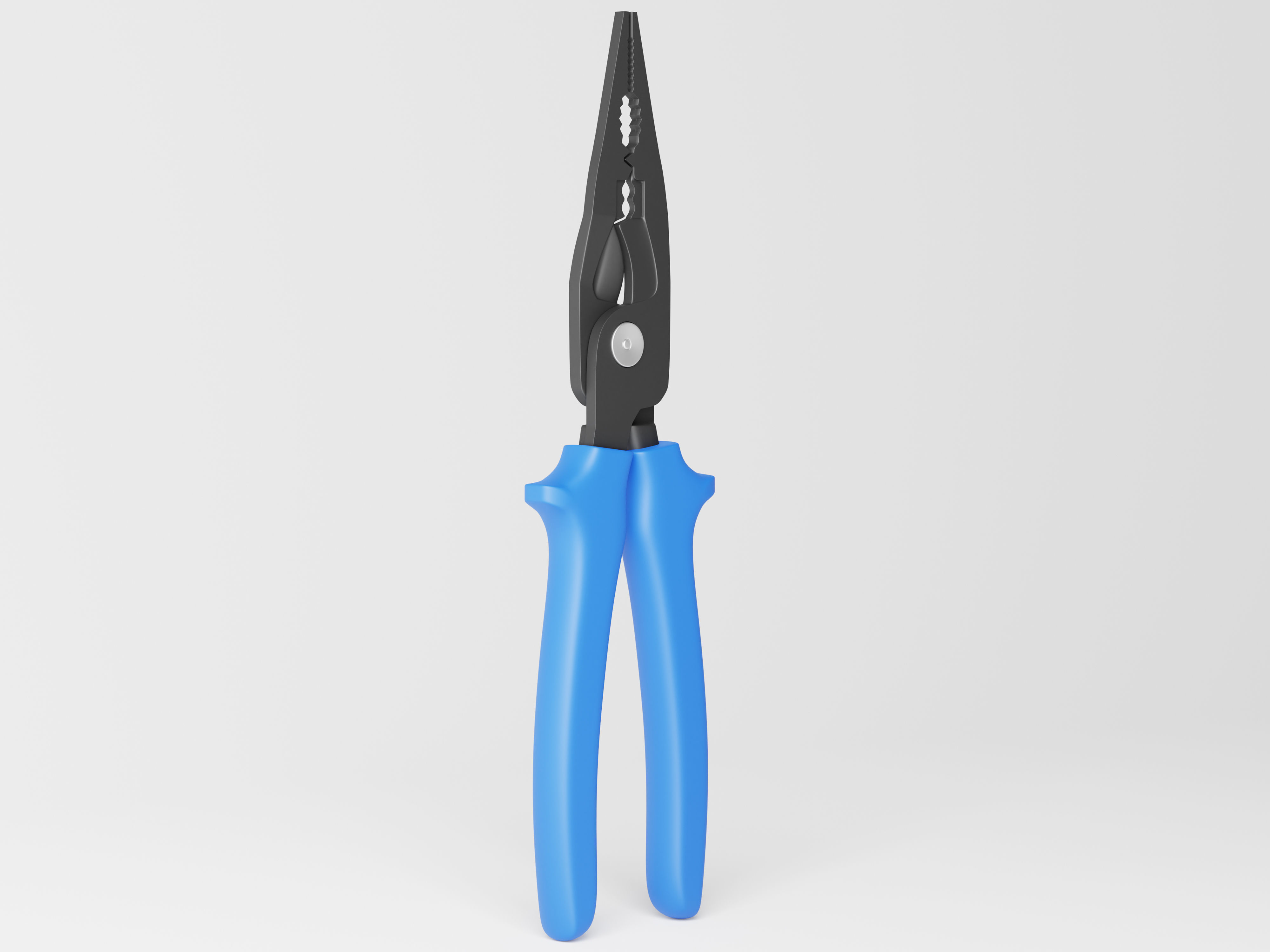 Long Nose Plier Low-poly 3D model_3