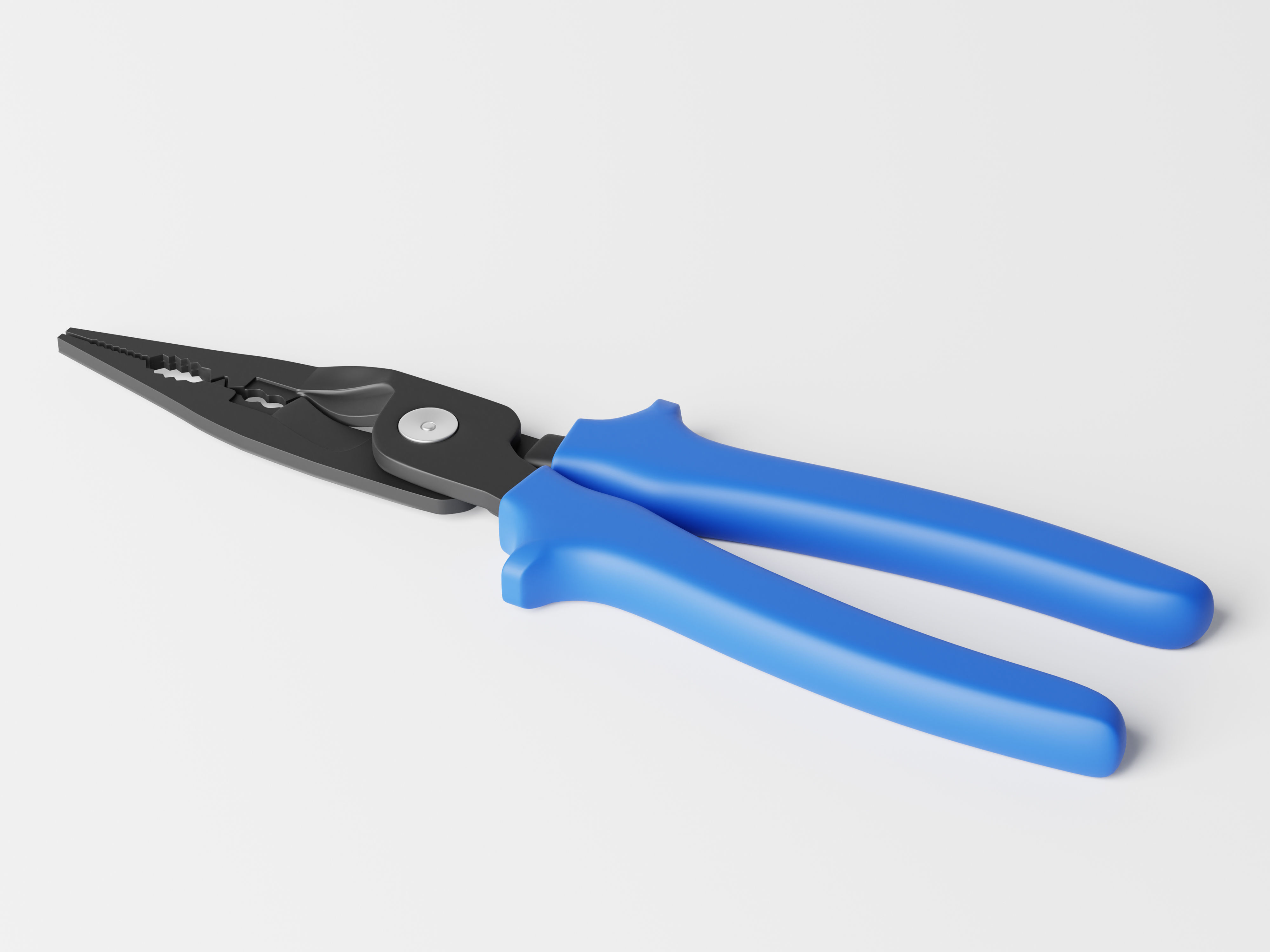 Long Nose Plier Low-poly 3D model_4
