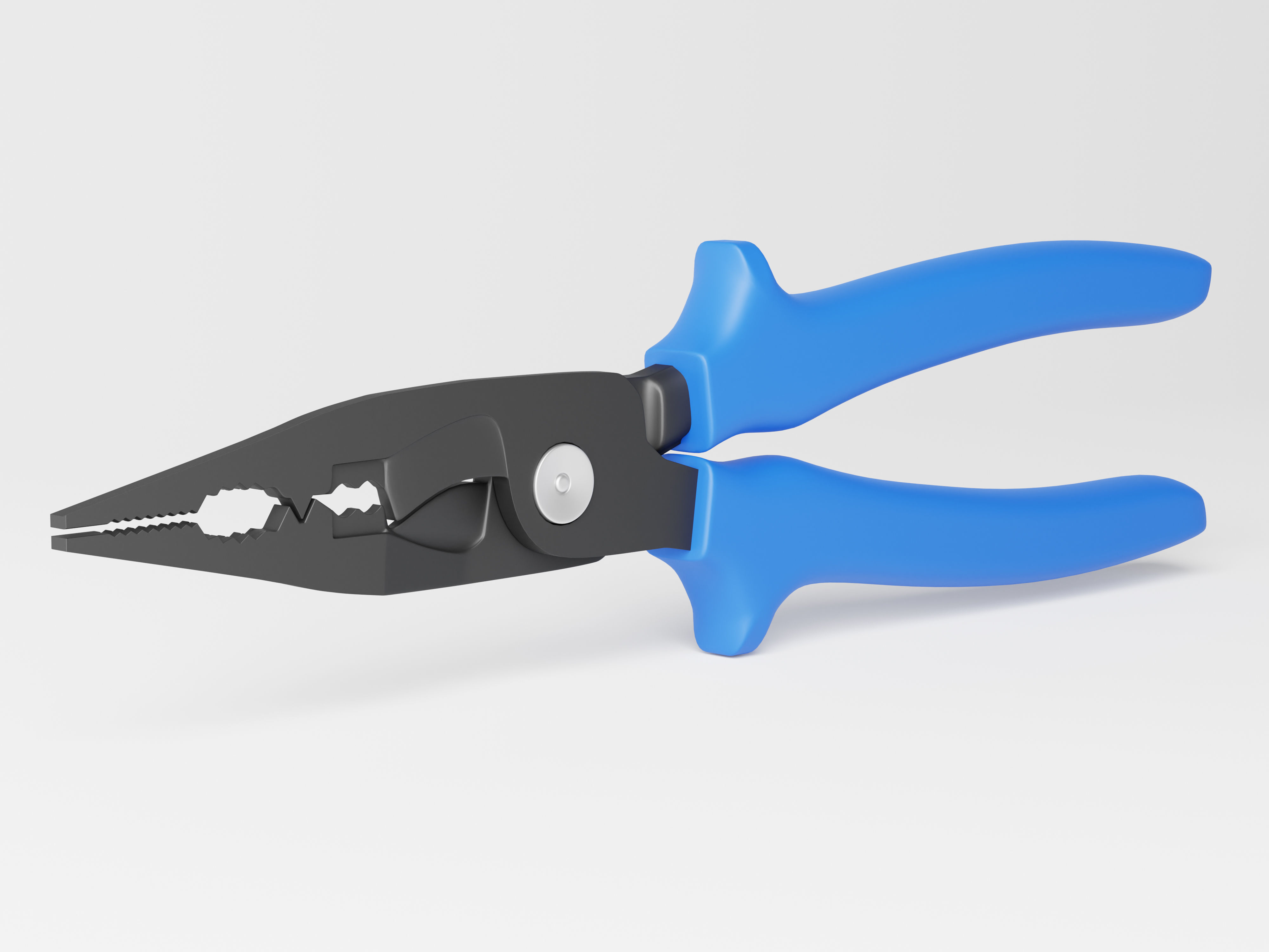 Long Nose Plier Low-poly 3D model_1