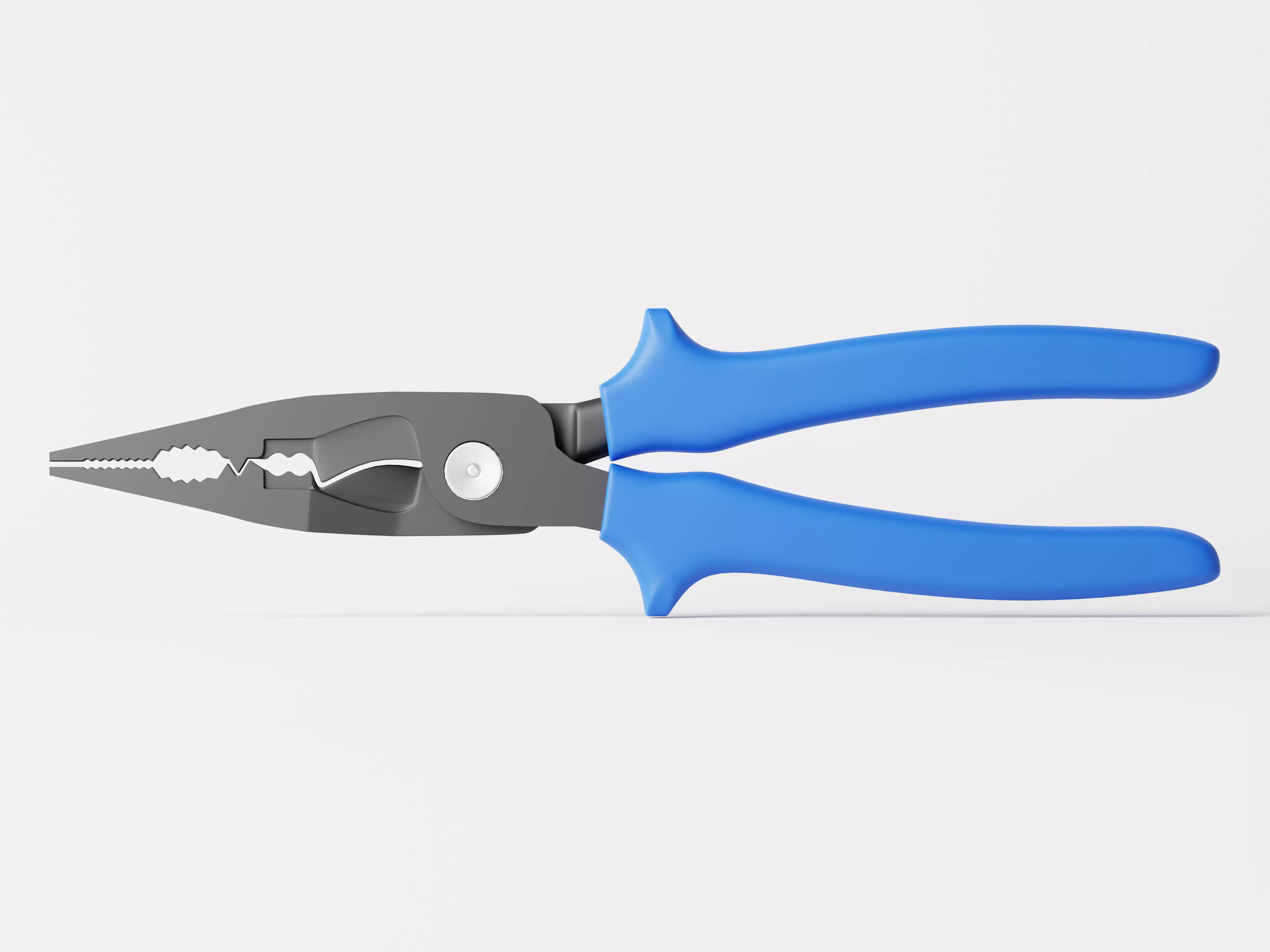 Long Nose Plier Low-poly 3D model_0