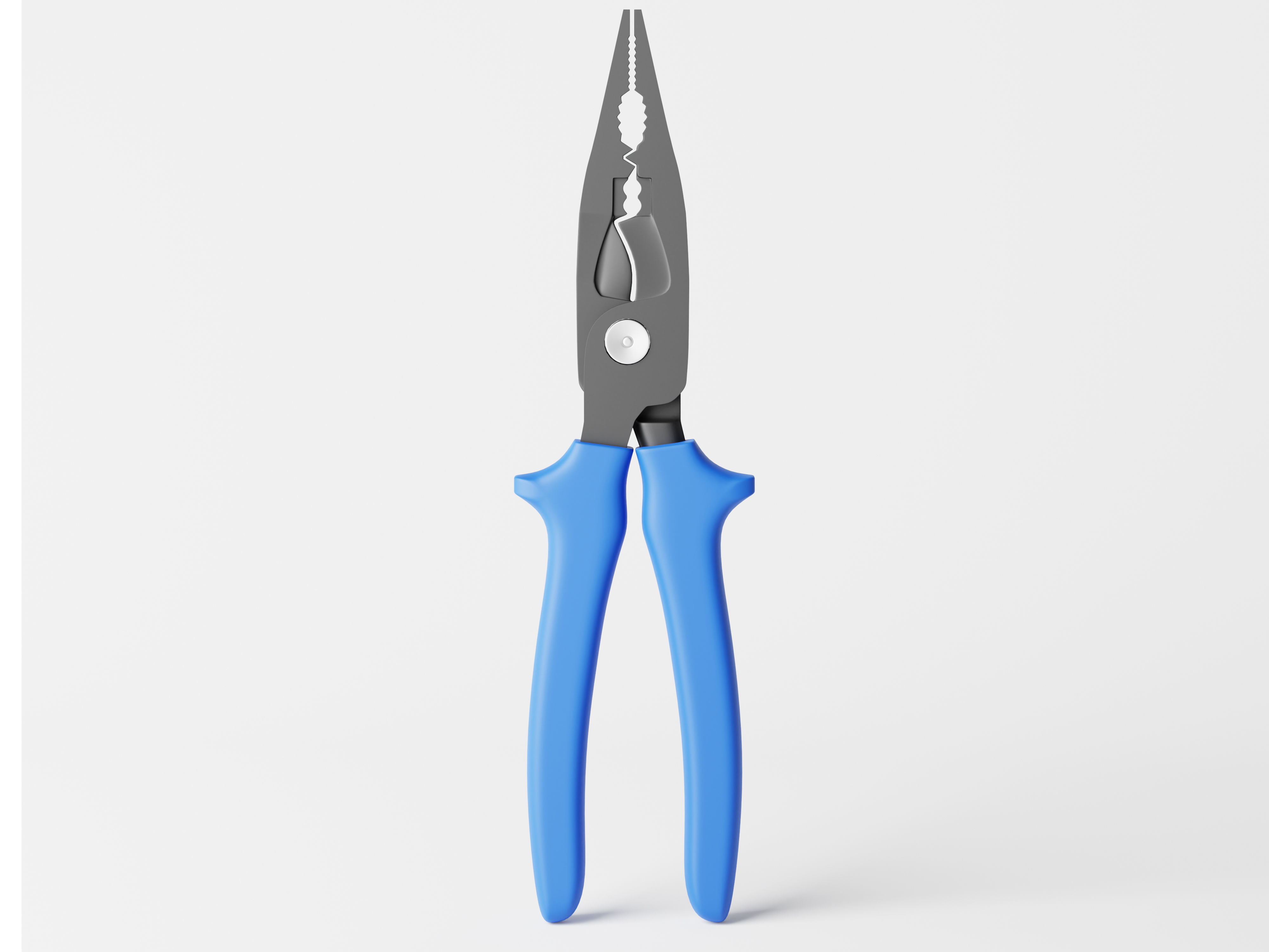 Long Nose Plier Low-poly 3D model_2
