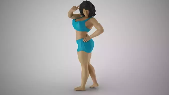 Peaceful Woman 2 3D print model