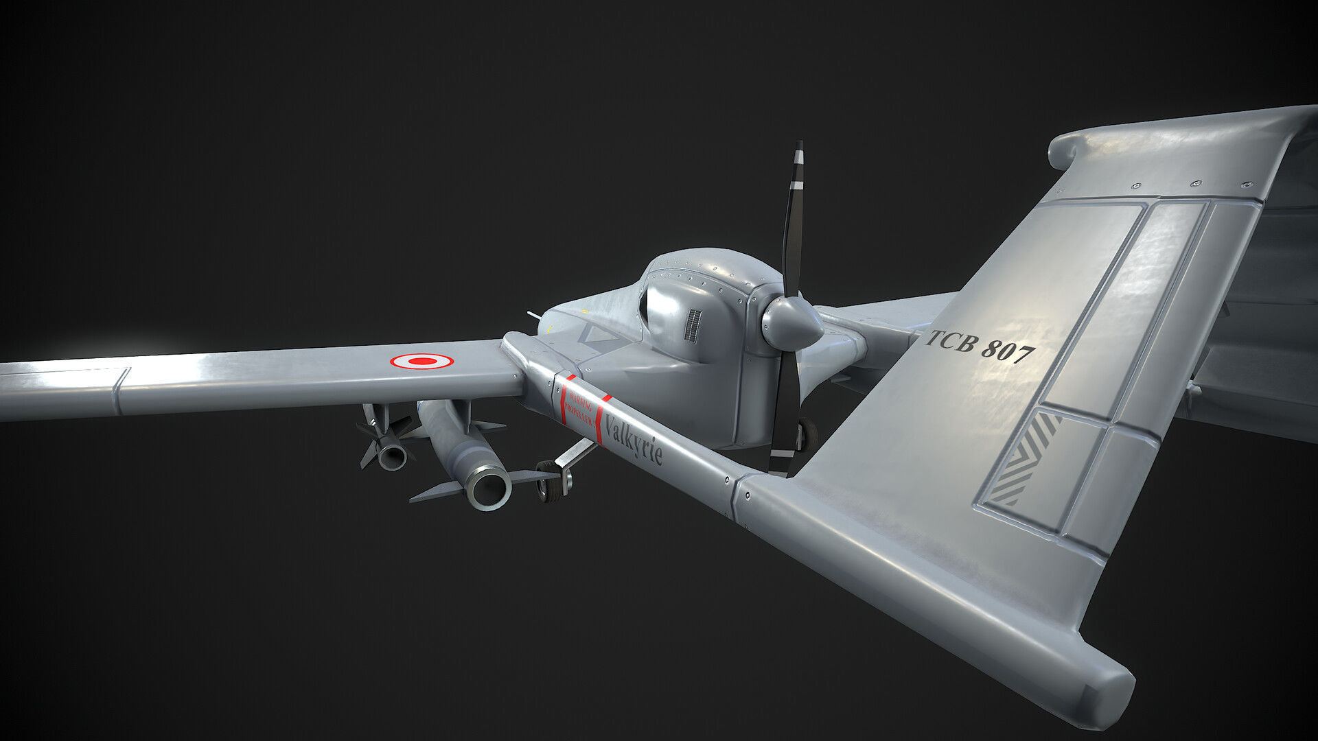 Valkyrie Low-poly 3D model_4