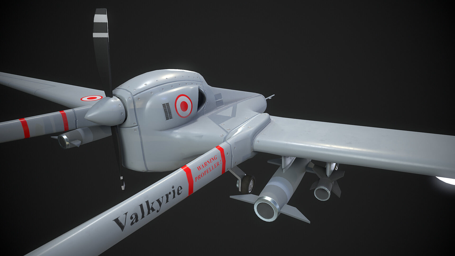 Valkyrie Low-poly 3D model_3