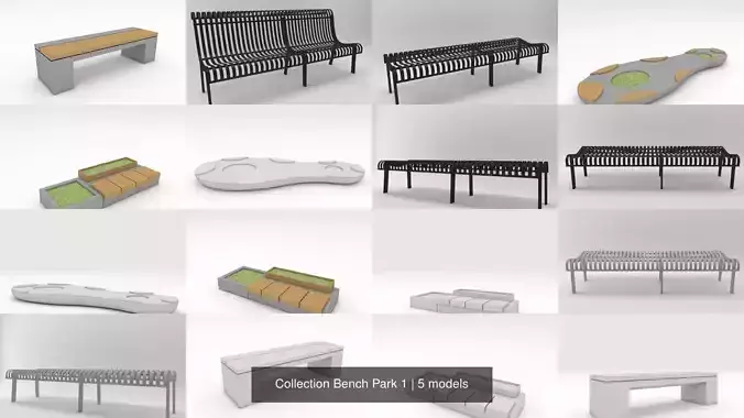 Collection Bench Park 1