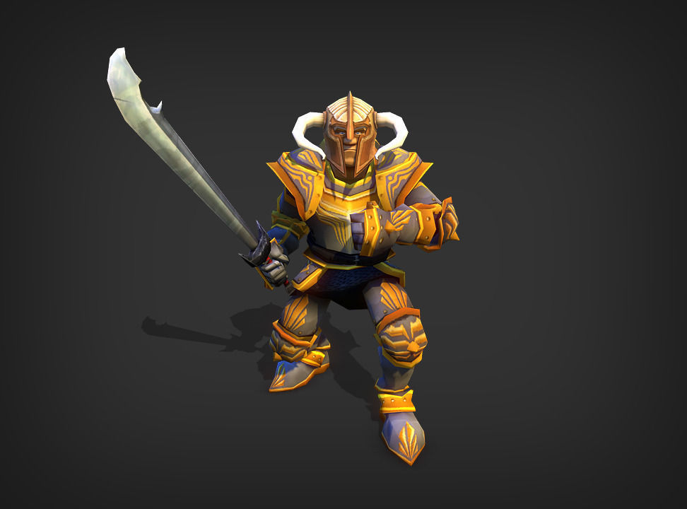 Hero Fantasy Models Low-poly 3D model_1