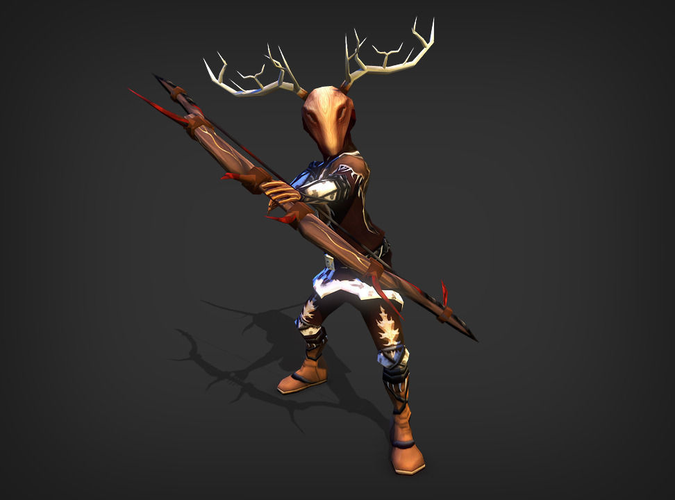 Hero Fantasy Models Low-poly 3D model_4