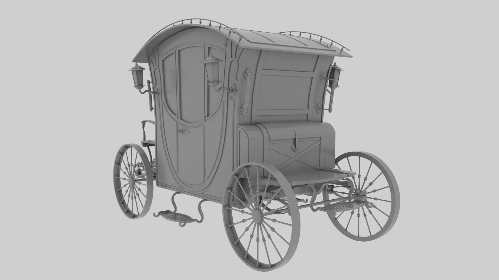 Carriage - voiture 3D model_1