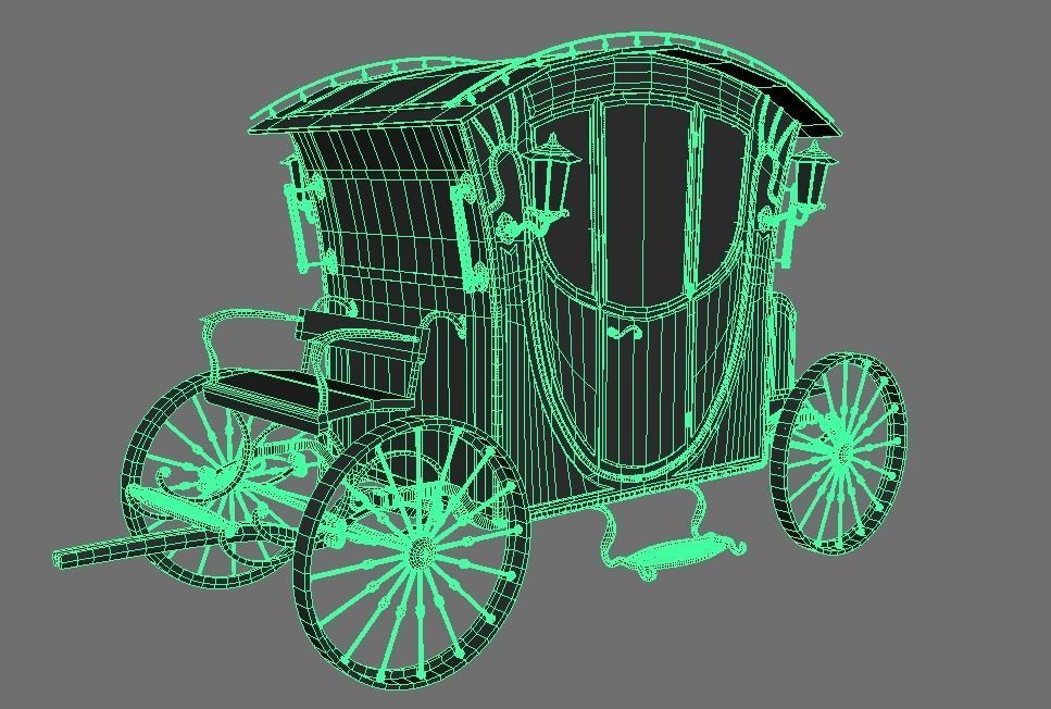 Carriage - voiture 3D model_4