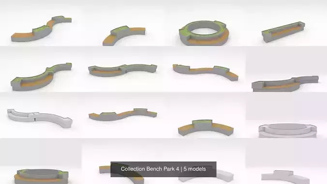 Collection Bench Park 4 