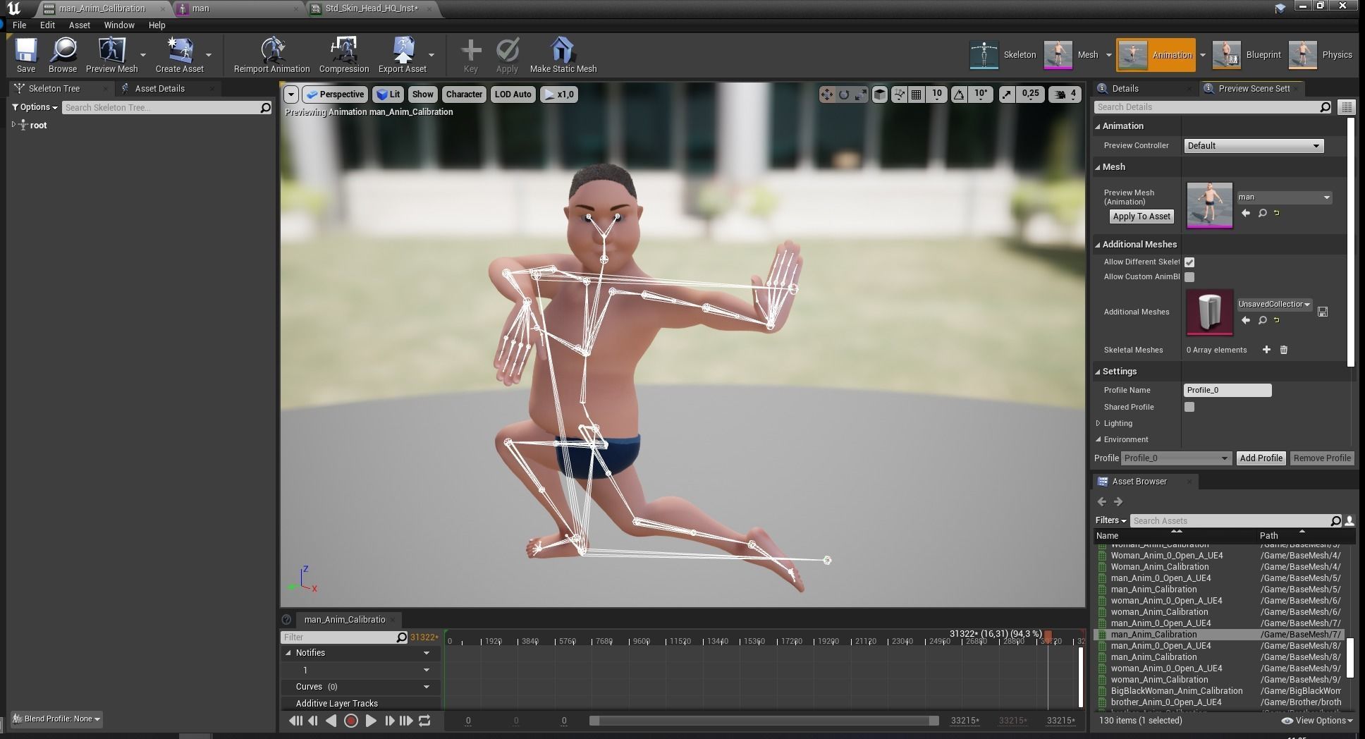 Man Model Fat boy stylized Male cartoon Low-poly 3D model_25