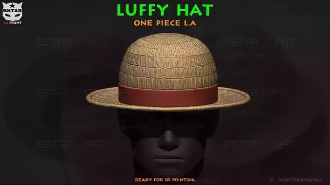 One Piece LA - Luffy Hat High Quality  3D print model