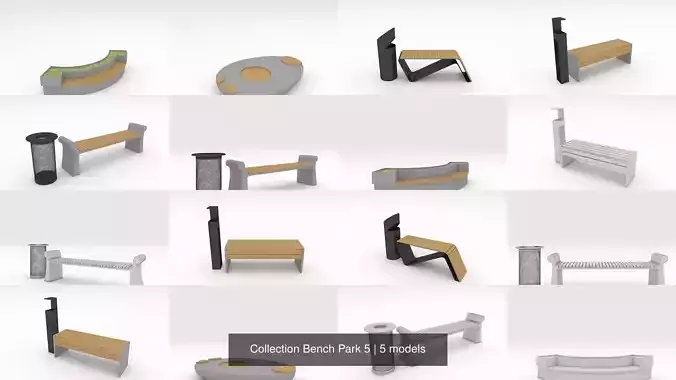 Collection Bench Park 5 