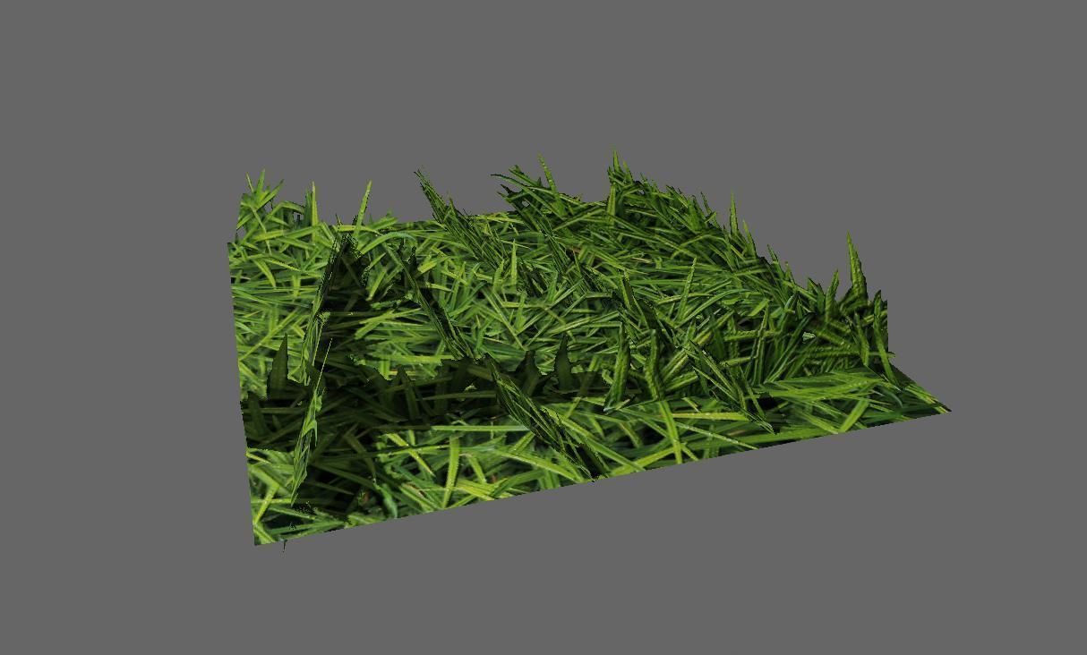 Grass Simple for Games - Grama Low-poly 3D model_9