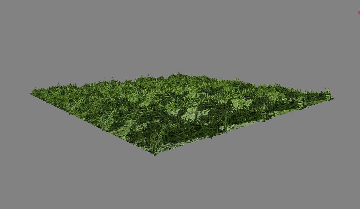 Grass Simple for Games - Grama Low-poly 3D model_12