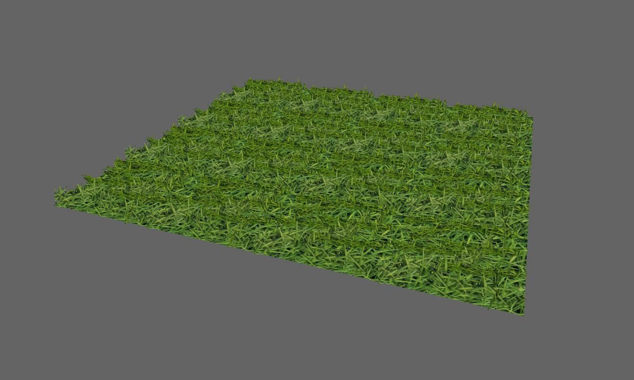Grass Simple for Games - Grama Low-poly 3D model_3
