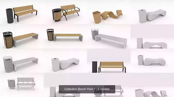Collection Bench Park 7 