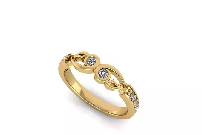 Diamnd Classic Ring R 219 3D print model