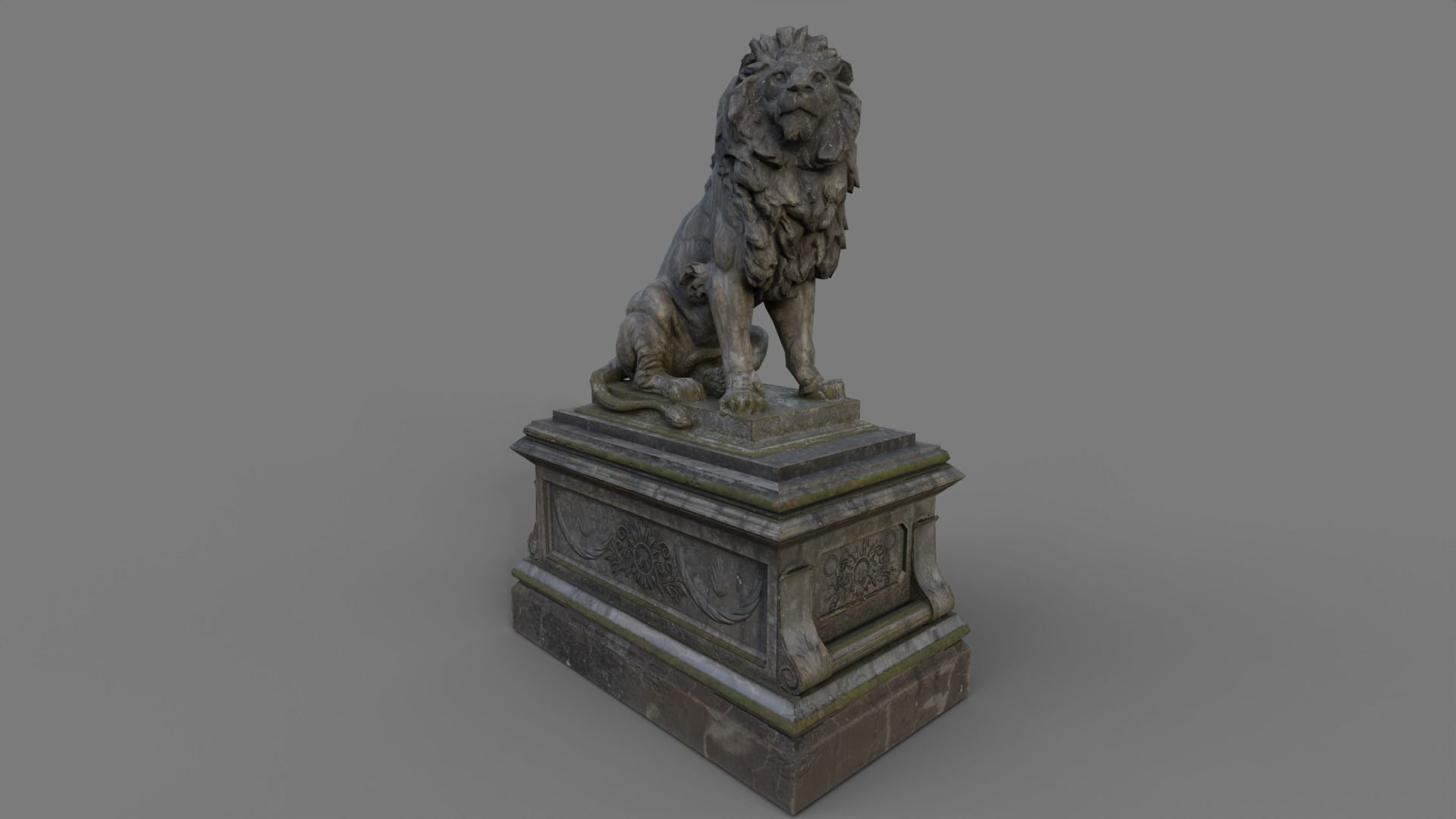 Cemetery gravestone set 3 Low-poly 3D model_27