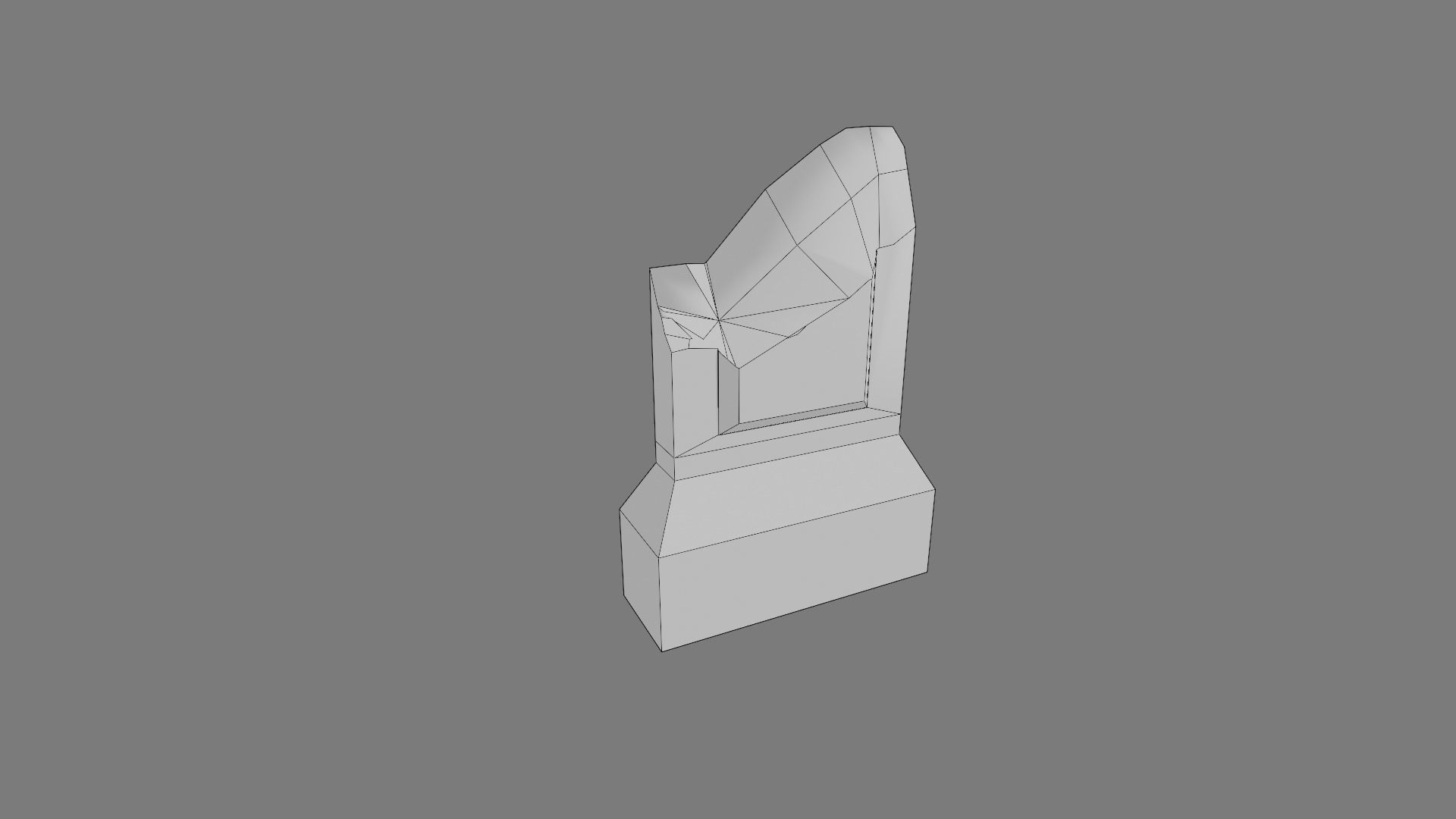 Cemetery gravestone set 3 Low-poly 3D model_18
