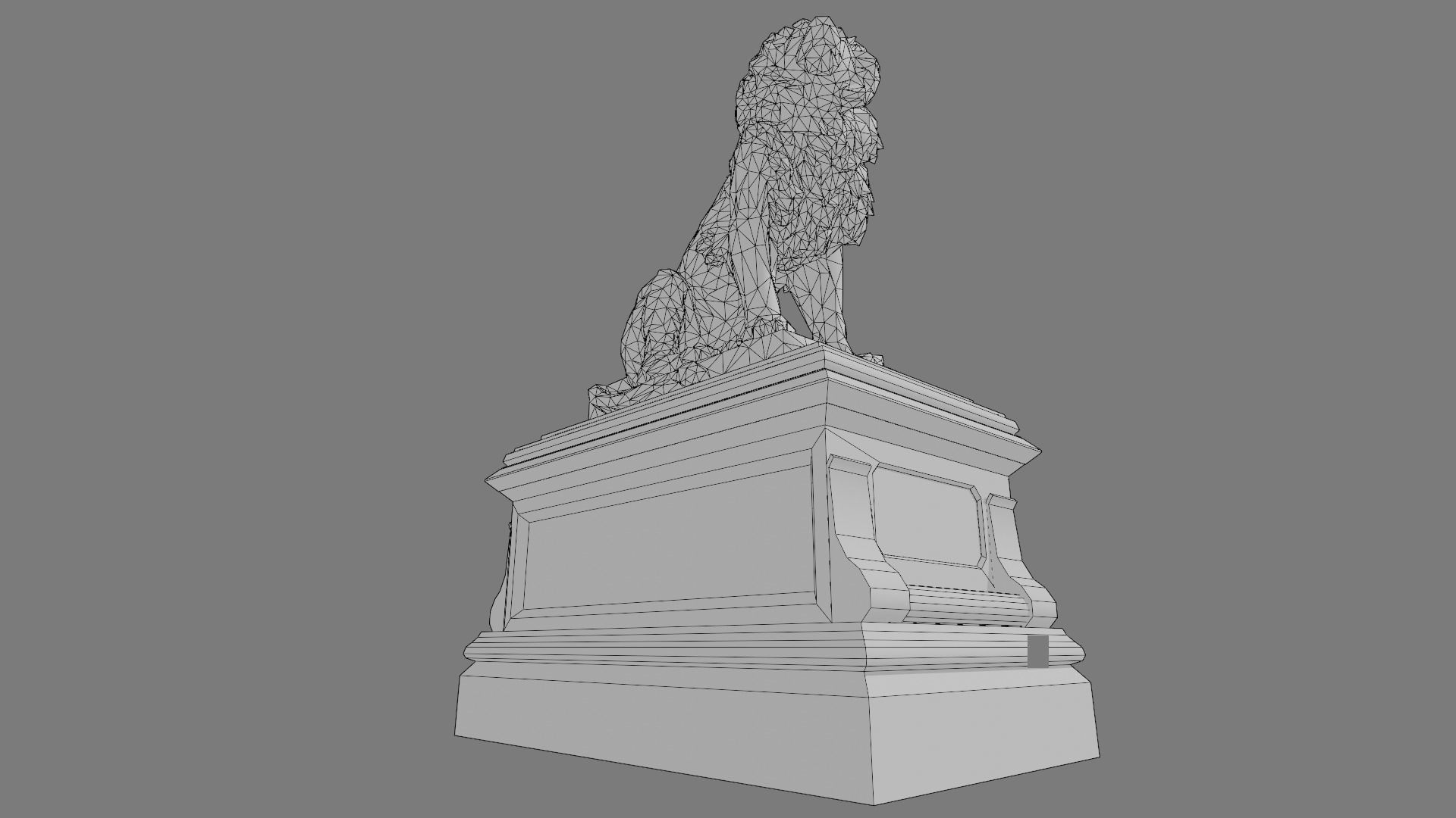 Cemetery gravestone set 3 Low-poly 3D model_26